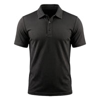 Dario | Atmungsaktives Stretch Poloshirt – Espresso Schwarz