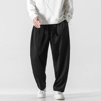 Yushiko | Bequeme Cordhose – Schwarz