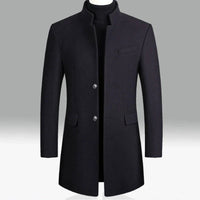 Lanasy | Eleganter Herren Wintermantel – Marine