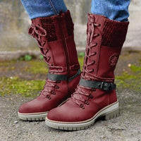 Eyvara | Bequeme Stiefel mit rutschfester Sohle – Rot