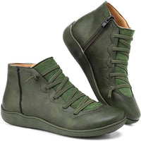Liana | Trendige orthopädische Stiefelette – Grün