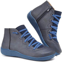 Liana | Trendige orthopädische Stiefelette – Blau