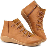 Liana | Trendige orthopädische Stiefelette – Braun
