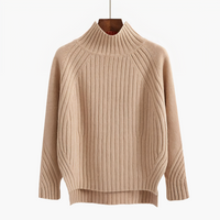 Lina - Bequemer Strickpullover – Beige