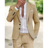 Bruno | Herren Eleganter Zweiteiliger Anzug – Beige