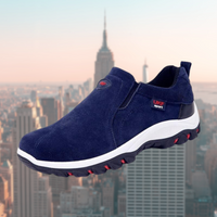 Bruno | Herren Slip-On Schuhe mit Dämpfung – Blau