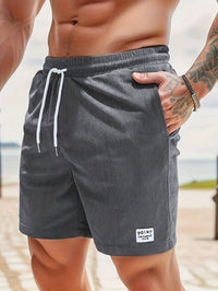 Bruno | Herren Sommer Shorts mit Kordelzug – Grau