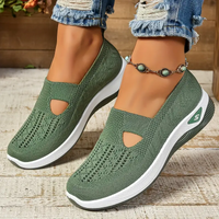 Saskia - Damen Orthopädische Sandalen mit Verstellbaren Riemen – Oliv