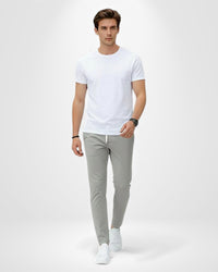 Herren Stretchhose im Modernfit mit elastischem Gewebe – Grau