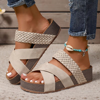Martine - Damen Orthopädische Ledersandalen mit Riemen – Beige