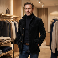 Carter | Elegante Herrenjacke mit Vintage-Charakter – Schwarz
