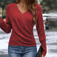 GESINE - WICKEL-PULLOVER AUS STRICK – Rot