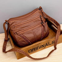Sophia | Weiche Ledertasche – Braun