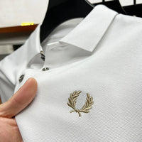 Calvin | Herren dehnbares elegantes Poloshirt – Weiß