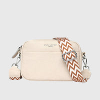 Hailey | Verstellbarer Schultergurt Mehrere Fächer Umhängetasche – Beige
