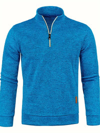 Janik | Freizeitpullover für Männer – Pfauenblau