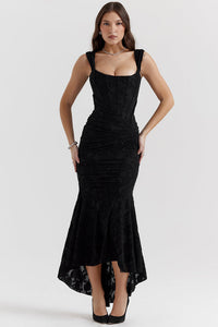 Urwenlind | Elegantes Maxi-Kleid – Schwarz