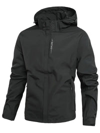 Norberto – Wasserdichte Jacke Mit Langen Ärmeln – Schwarz