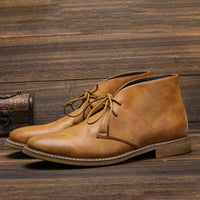 Christian | Herren Klassische Chukka Schnürstiefel – Braun