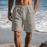 Christian | Herren Schnelltrocknende Leinen Badeshorts – Grau