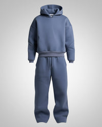 Clara | Damen Bequemer Oversized Jogginganzug – Blau