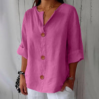 Clara | Legere fließende Bluse – Rosa