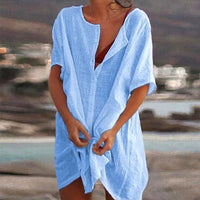 SoftSaffron - Luftiges Sommerkleid – Blau