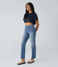 Mirae™ | KomfortFit Hose – Mittelblau Denim