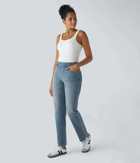 Mirae™ | KomfortFit Hose – Hellblau Denim