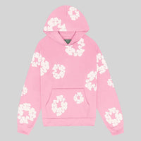 Cornelia | Damen Lässiger Blumenprint Hoodie – Rosa