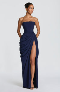Lonz Maxi kleid – Marine