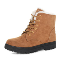 Hivara™ - Wasserdichte orthopädische Damen-Schneestiefel mit warmem Futter und rutschfester Sohle – Khaki