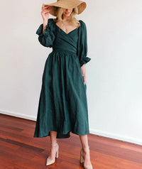Nova's Sommerkleid - Strahlend in den Sommer – Dunkelgrün
