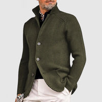 Klassische Strickjacke mit Knopfleiste für Männer – Grün