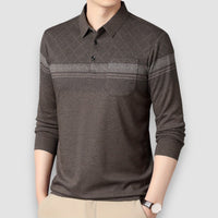 Milan | Polo Shirt with Chest Pocket – Braun
