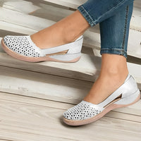 Heidi-Mode - Priestly orthopädische hohle Sandalen – Weiß