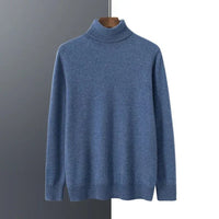 Rollkragenpullover Herren Klassisch | Schlichtes Design – Blau
