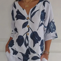 Damen atmungsaktive Sommerbluse | Kurzarm – Grau