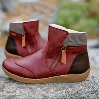 Damen bequeme Stiefel | Wasserdichte – Rot