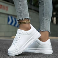 Damen elegante lässige Sneaker | Weiß – Weiß