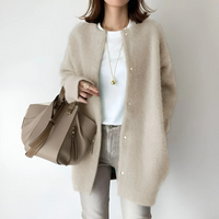 Damen eleganter Herbst-Cardigan | Strick – Beige