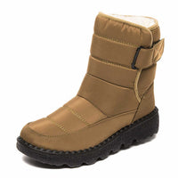Marie | Damen Gefütterte Wasserdichte Rutschfeste Thermostiefel – Khaki