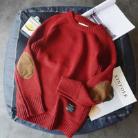 Damen gemütlicher Vintage-Pullover | Warmer – Rot