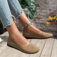 Damen lässig Sommer Puppe Schuhe | Bequem – Khaki