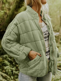 Damen lässige Jacke | übergangs – Grün