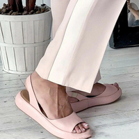 Damen lässige Sommersandalen | Plateau – Rosa