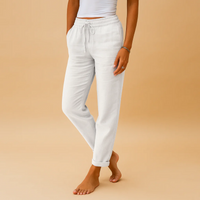 Damen leichte Sommerhosen | Sommer – Weiß