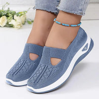 Amelie | Damen Orthopädische Atmungsaktive Slip-On Komfort-Sandalen – Blau