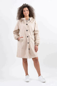 Damen Outdoor-Regenjacke | Wasserdicht – Beige