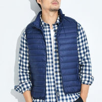 Mia | Damen Puffer Vest leichte gesteppte Steppweste mit Reißverschluss – Blau